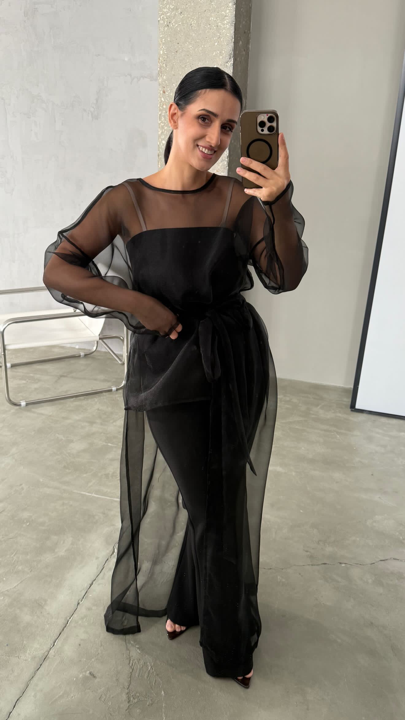 Блуза шифоновая