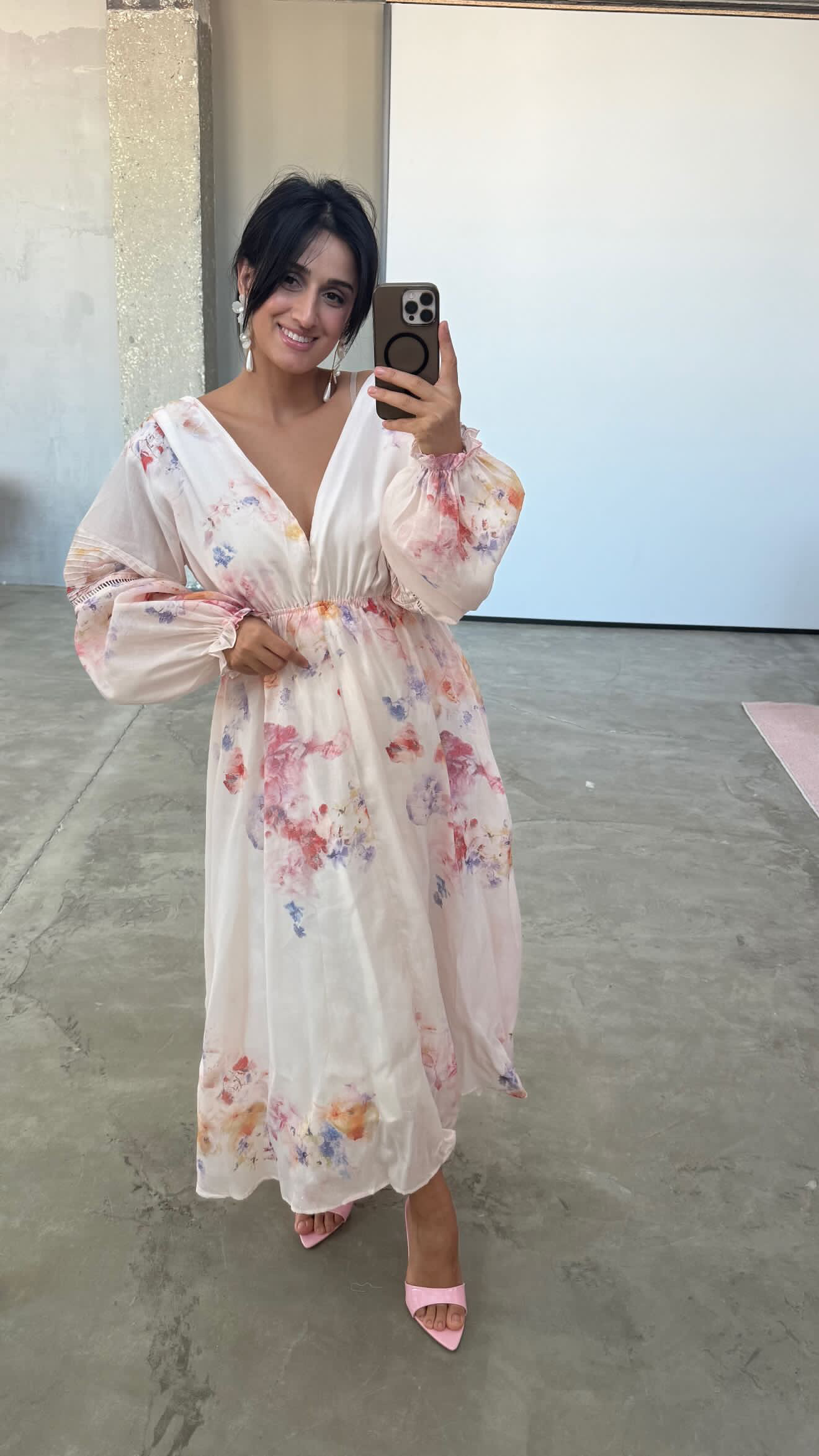 Босоножки розовые