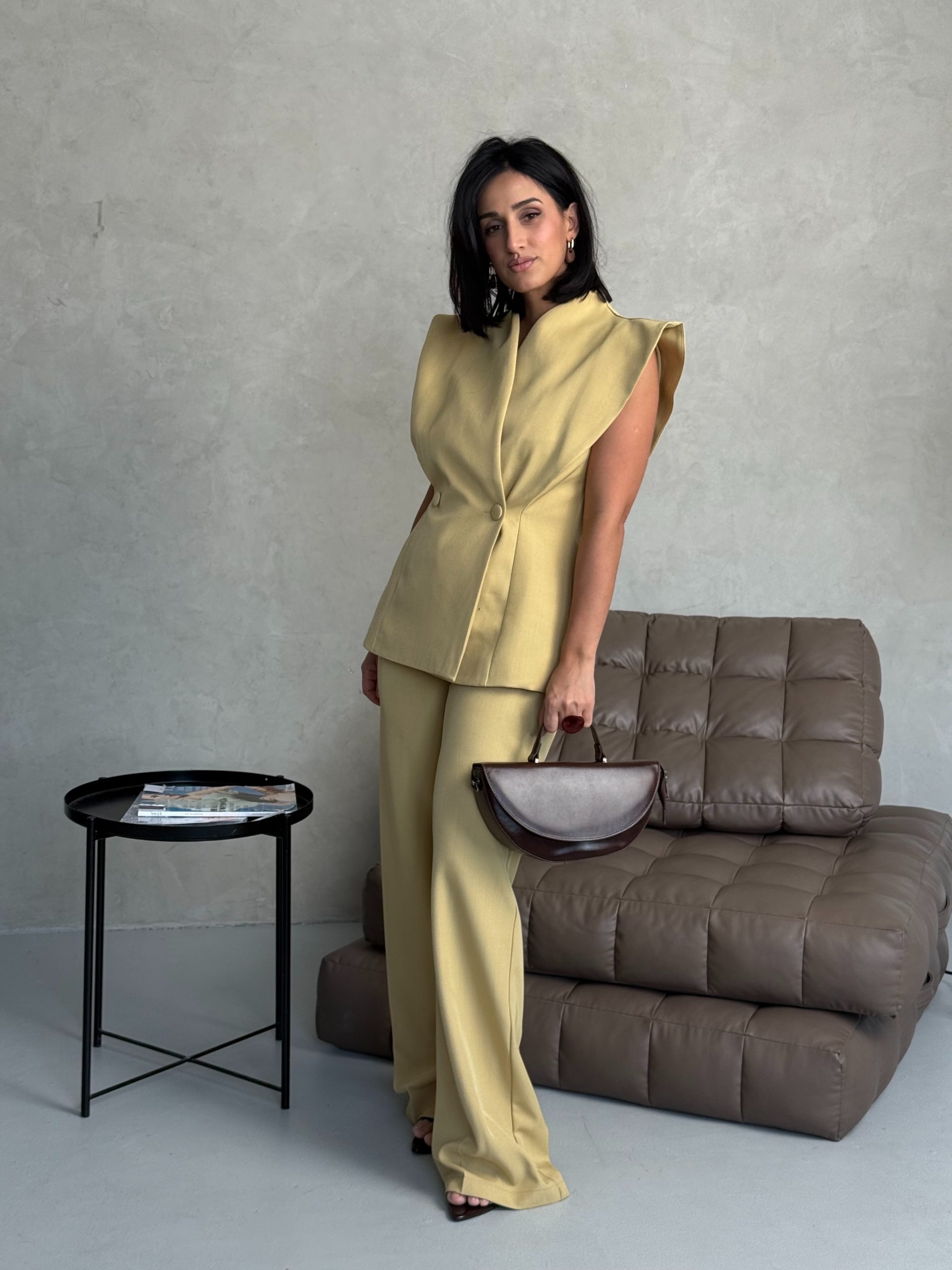 Сумка шоколадная кожаная