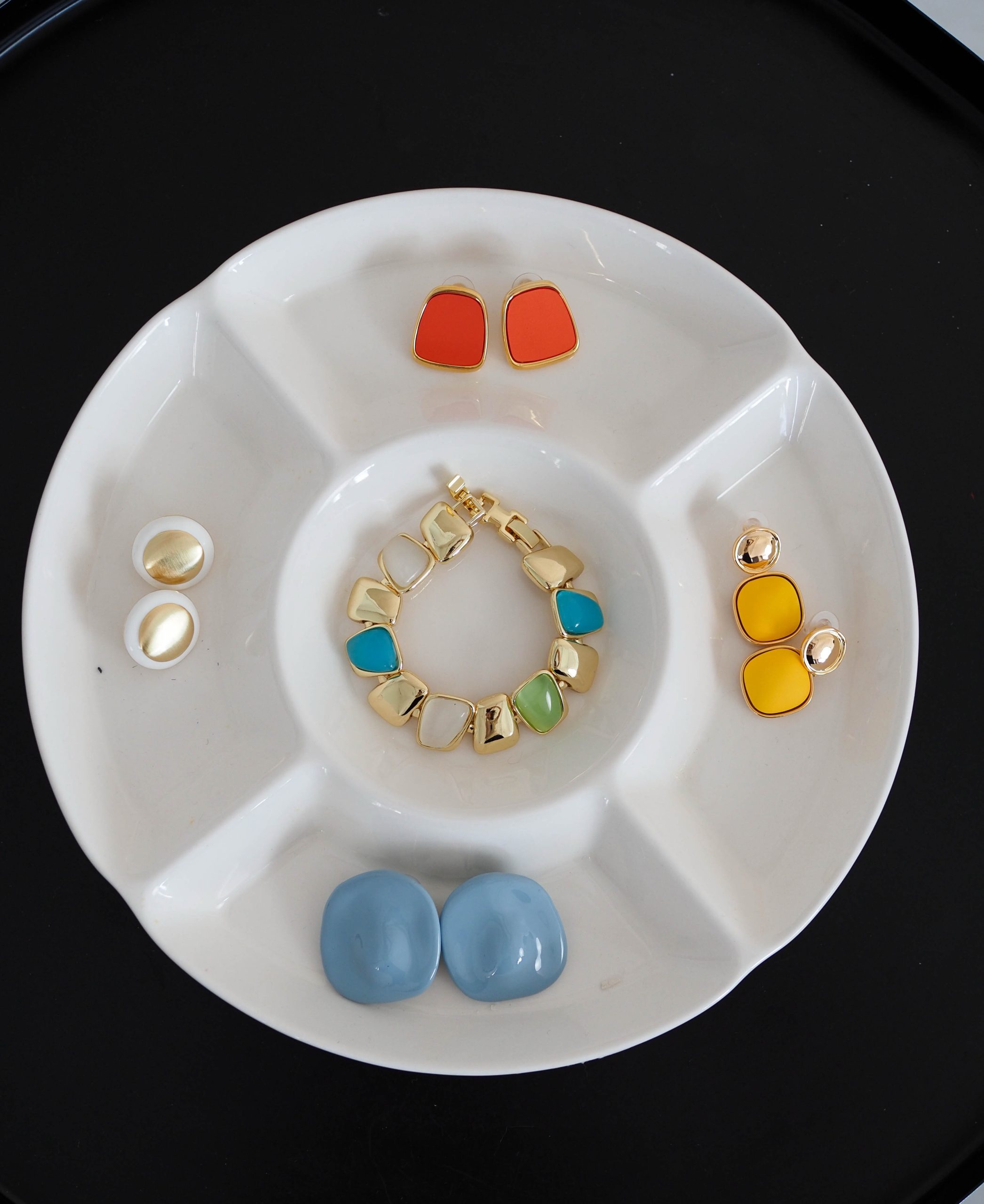 Серьги голубые