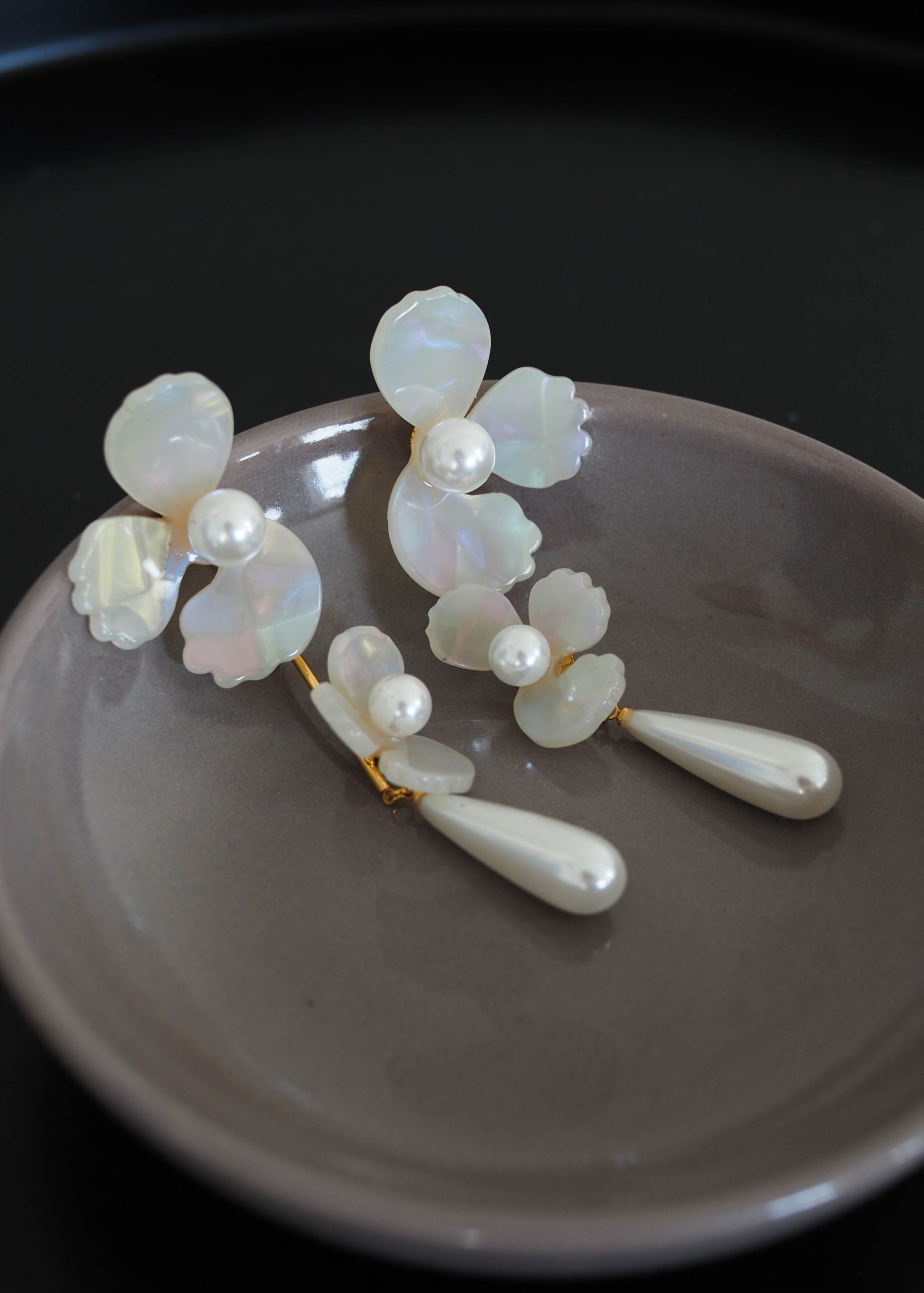 Серьги цветы